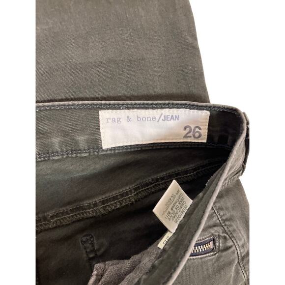 Rag & Bone Dark Olive Skinny Jeans Women’s Size 26 – Premium Designer Denim - Picture 2 of 7